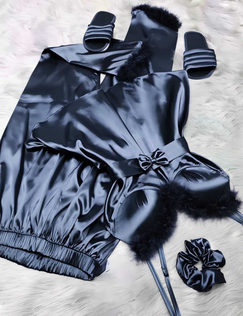 bridal pajama set navy  44 - 2