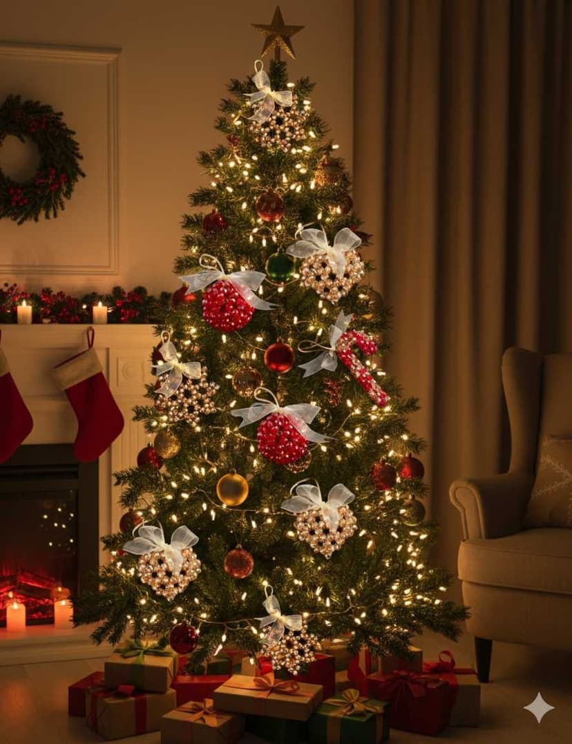 a collection of four Christmas ornaments - 2