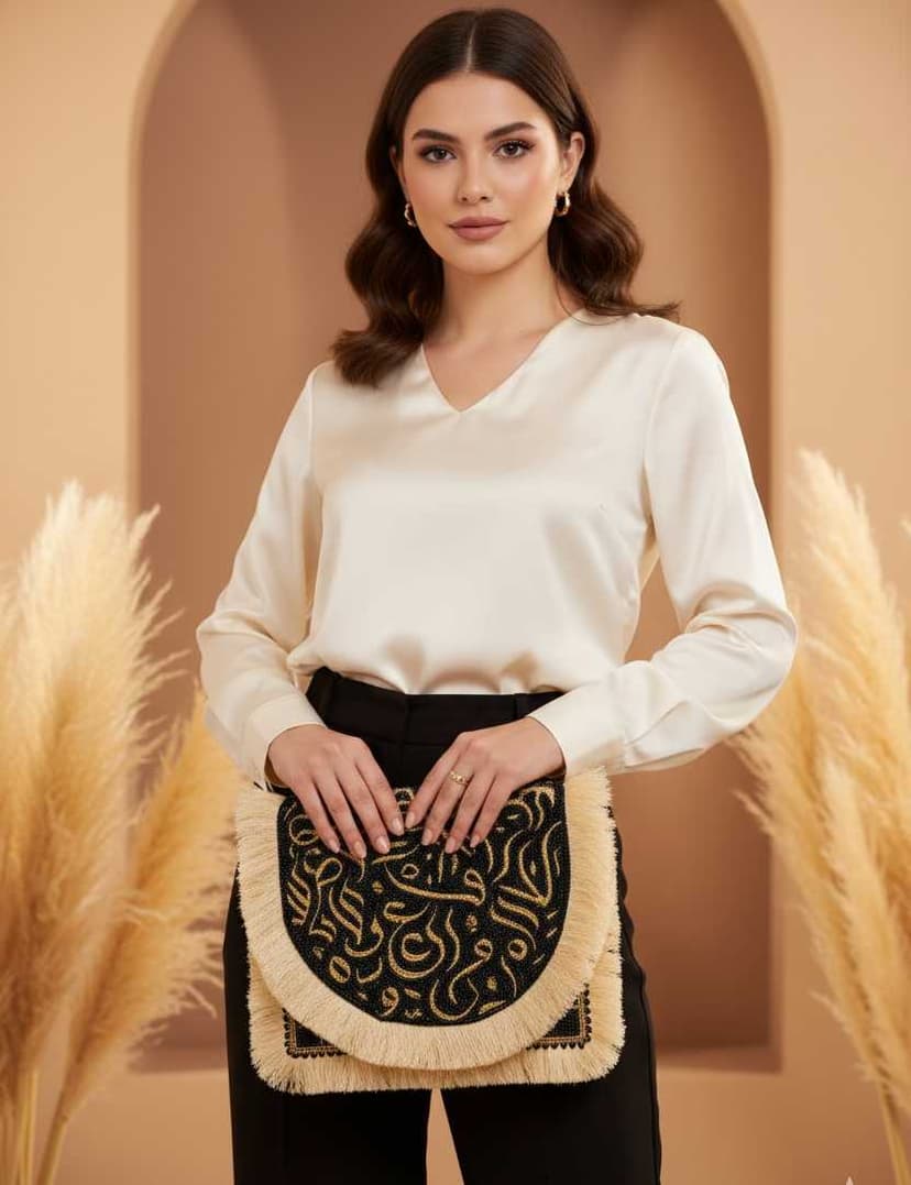 An elegant handbag featuring a unique design