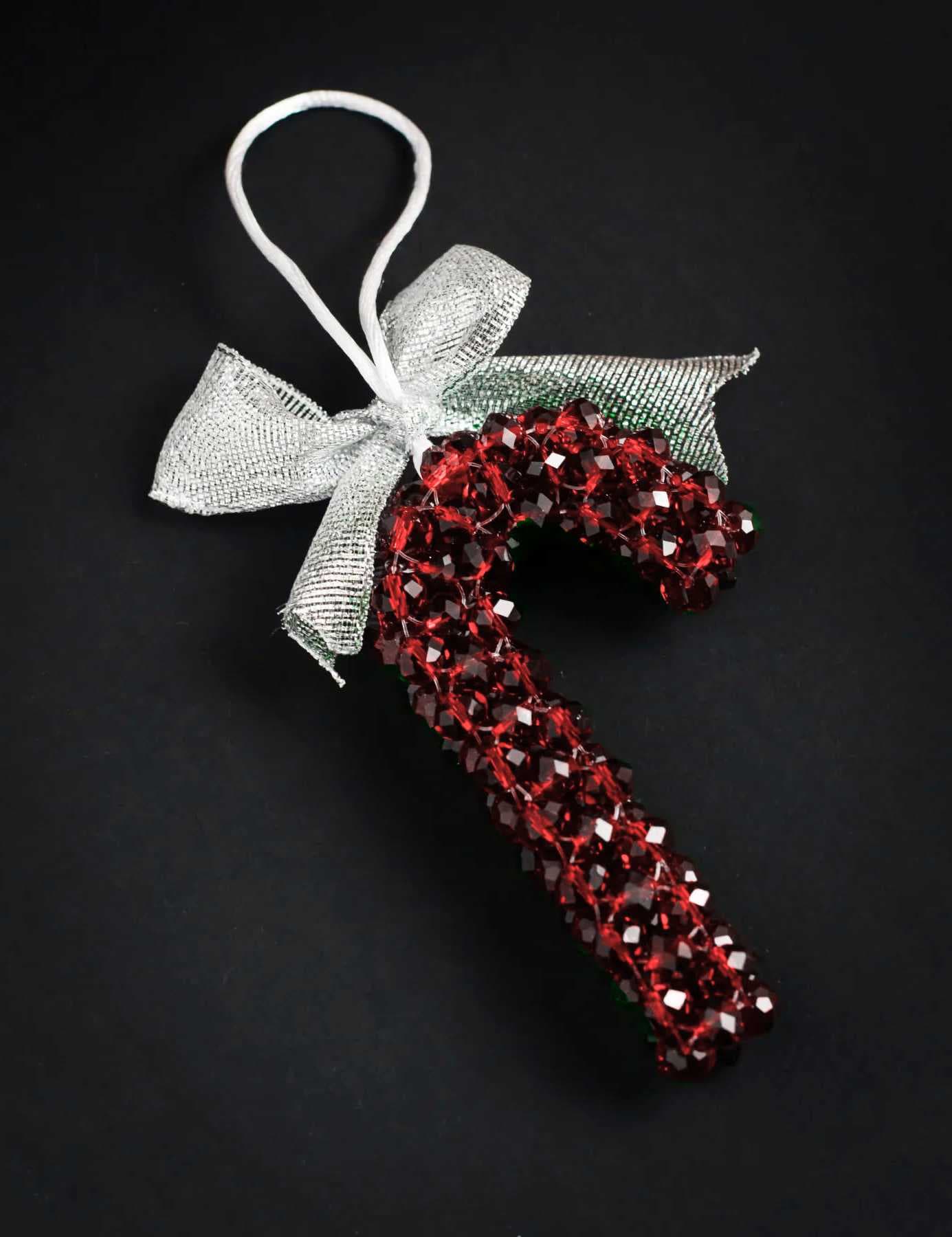 Christmas tree ornament one color red  Large size (Length13 cm ×wide 6.5 cm)