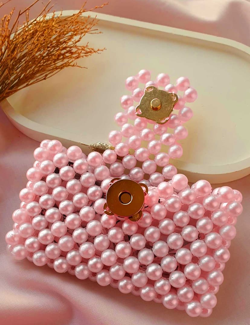 cardholder Pearls Pink