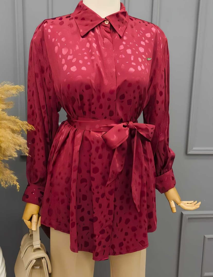 Foulard Shirt burgundy color