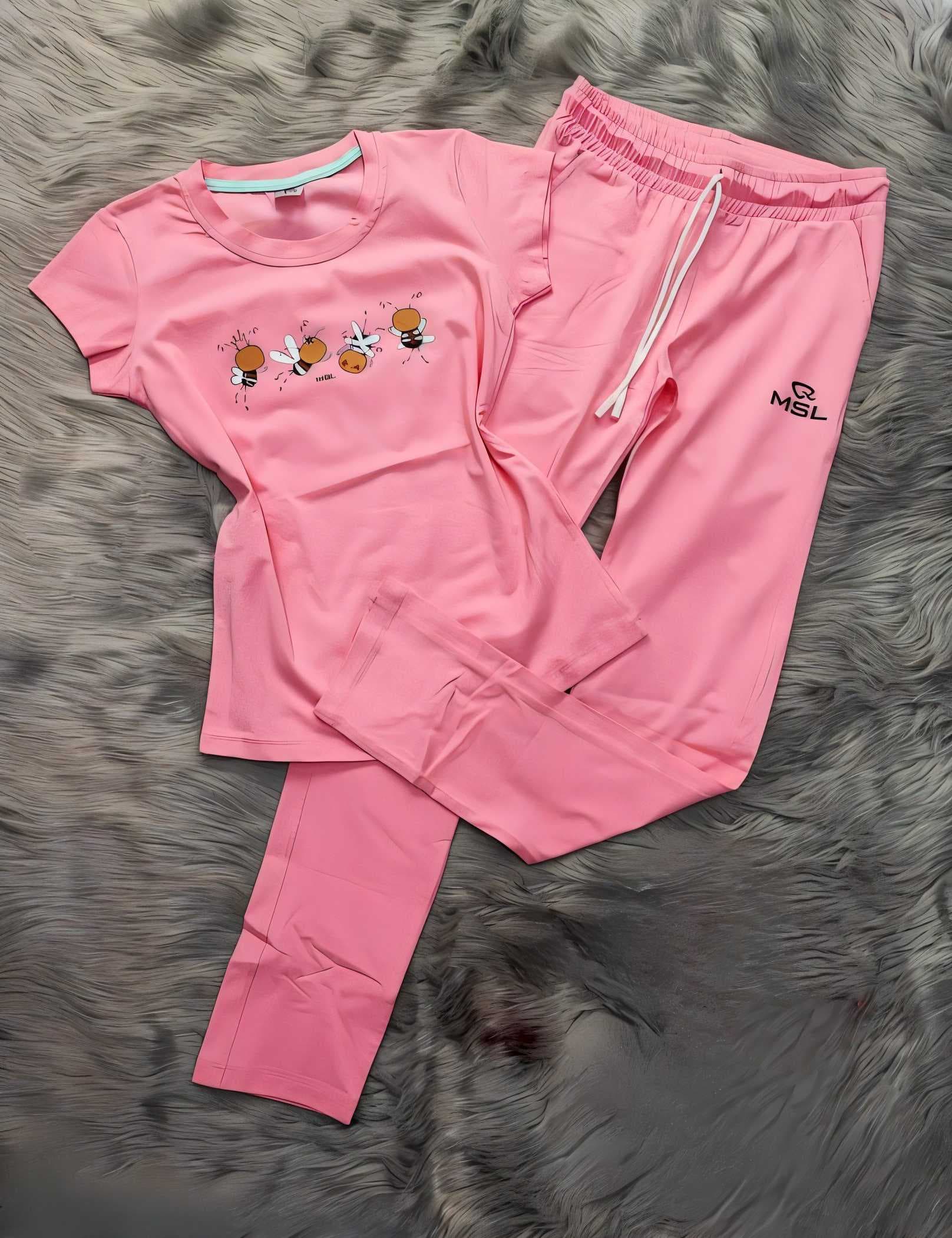Women's pajamas cotton Pink  XL
