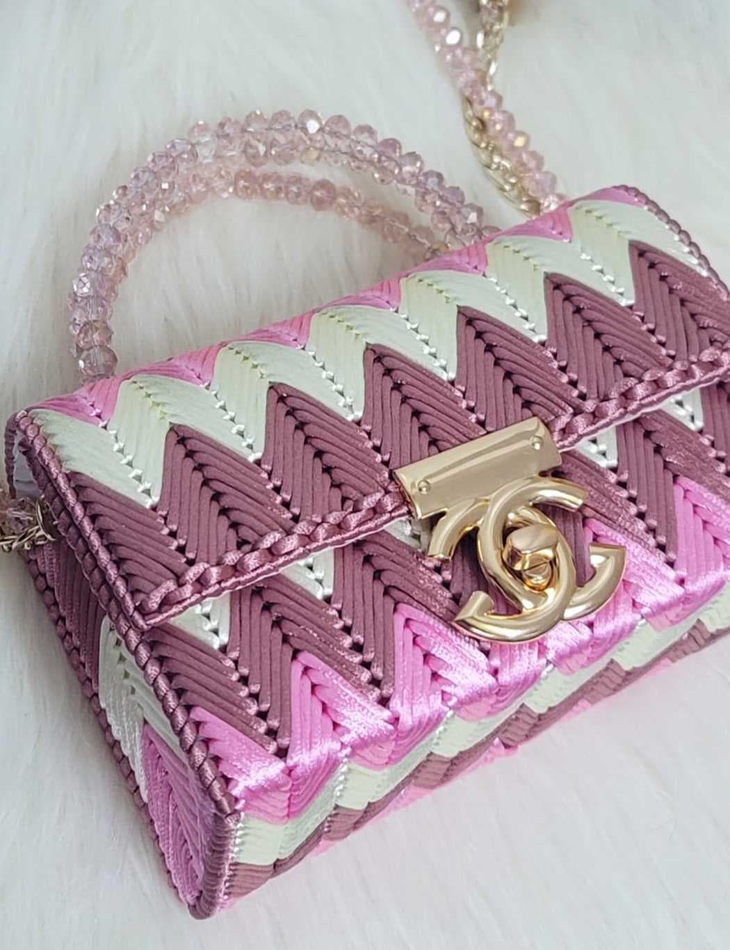 A stylish handmade women’s crossbody bag purple