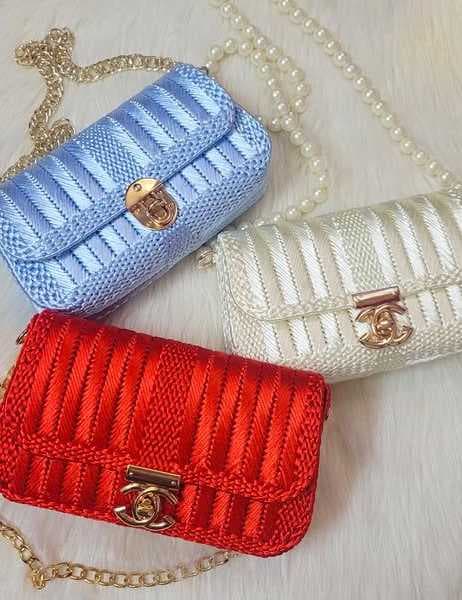 An elegant women’s crossbody handbag Blue