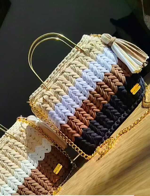 stylish handcrafted bag black