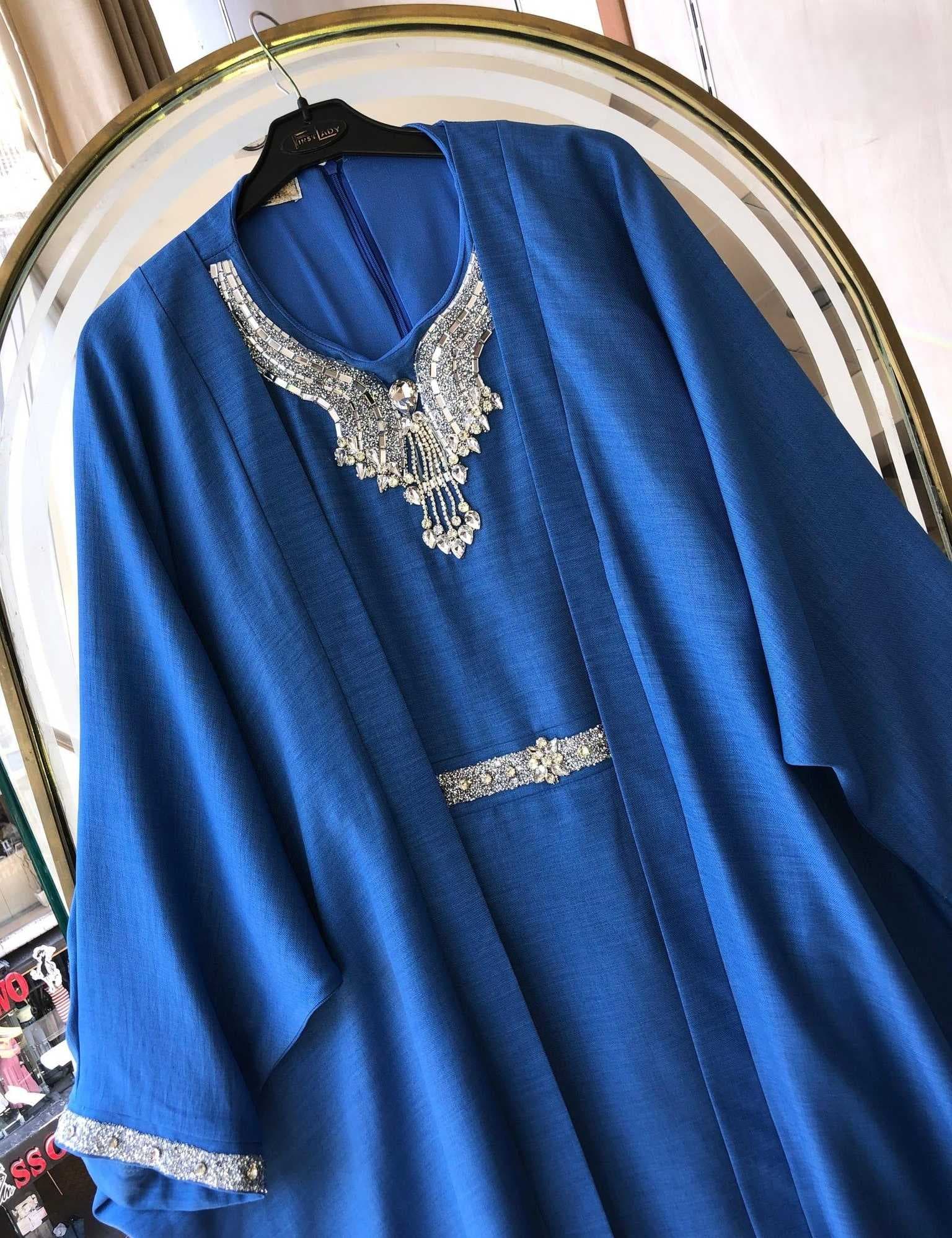 Long kaftan Dark Blue 48