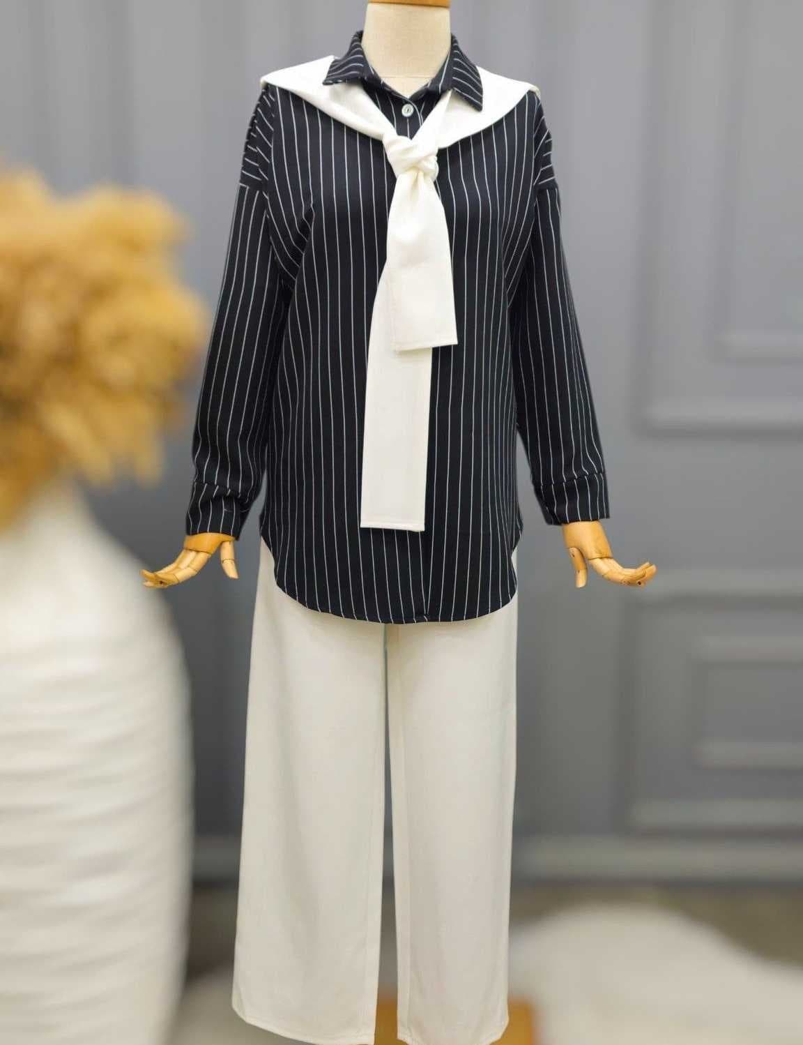 striped set black L