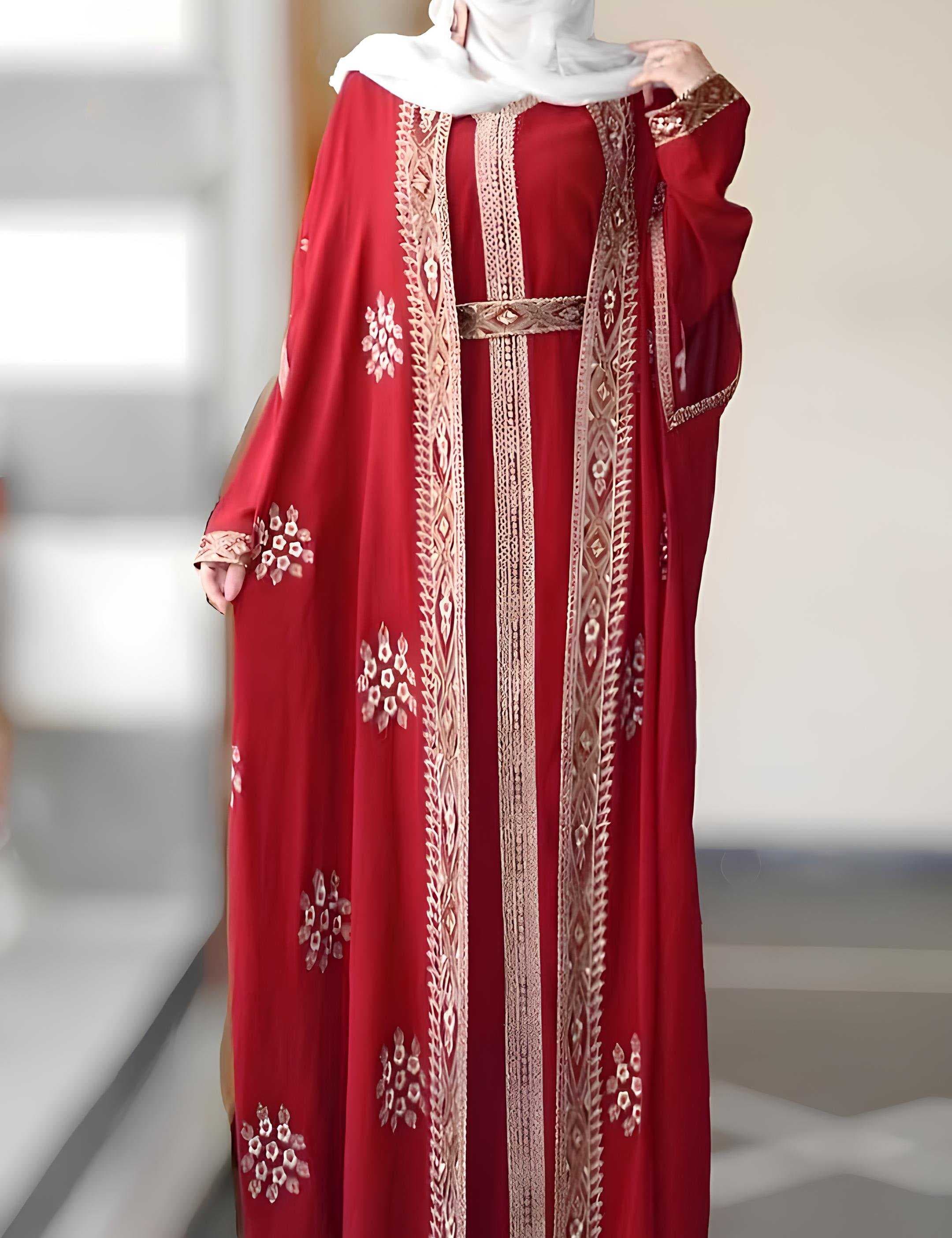 A luxurious abaya red XL