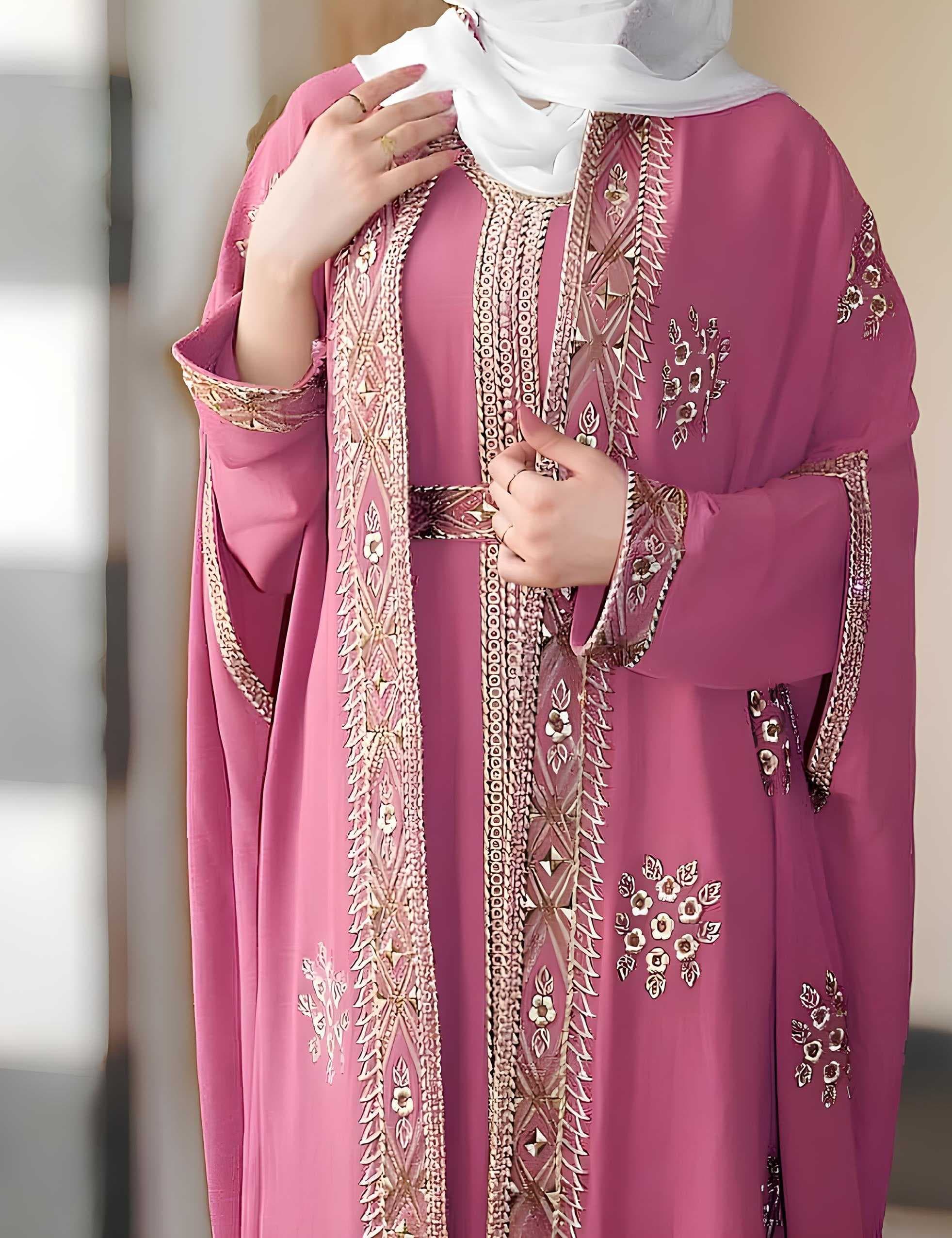A luxurious abaya pinkish XL