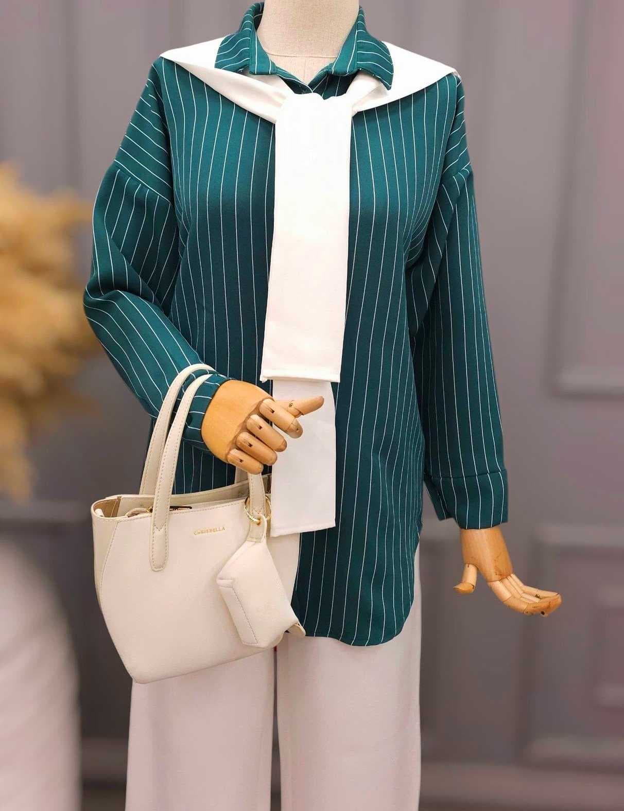striped set Green S