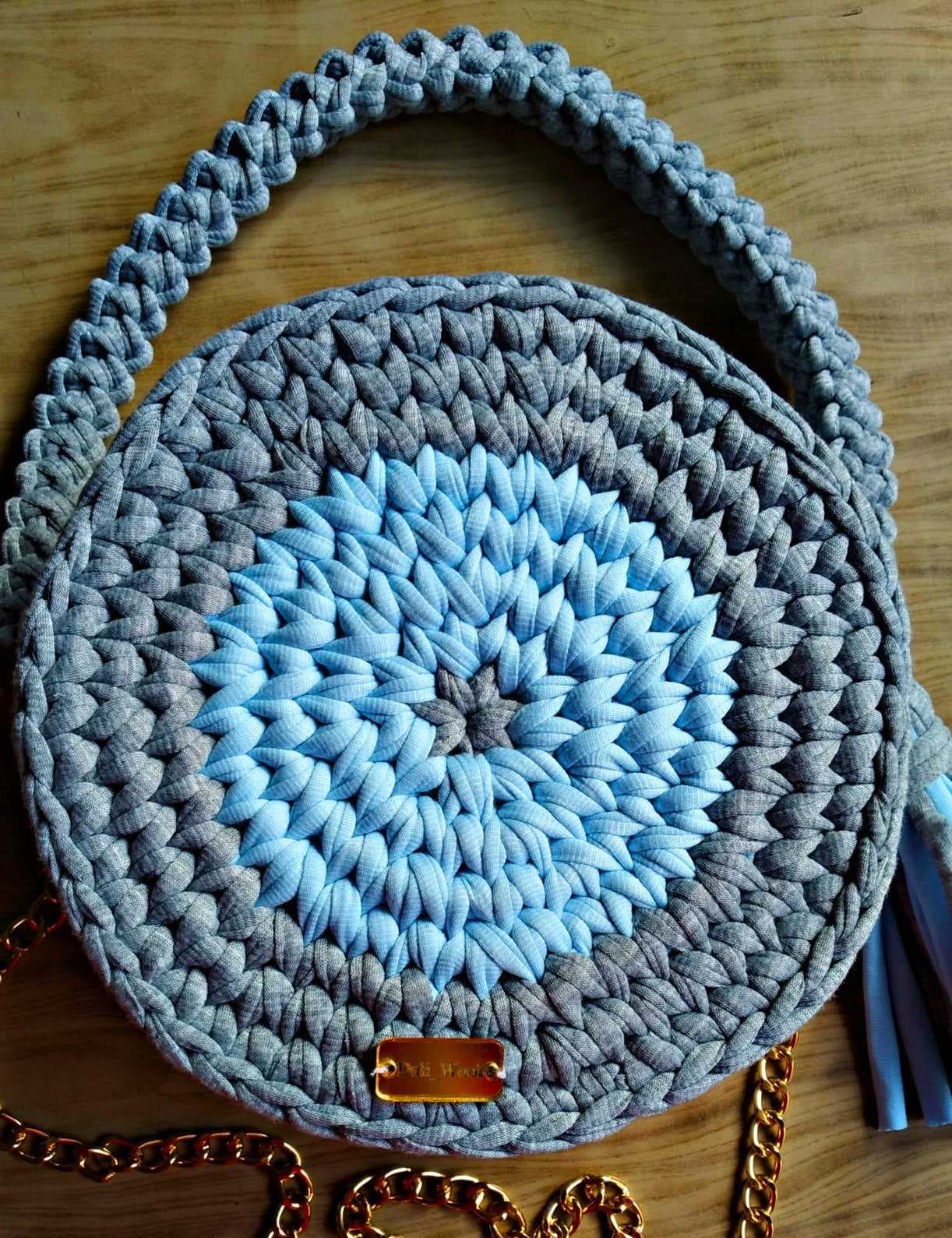 a unique and distinctive handmade bag gray