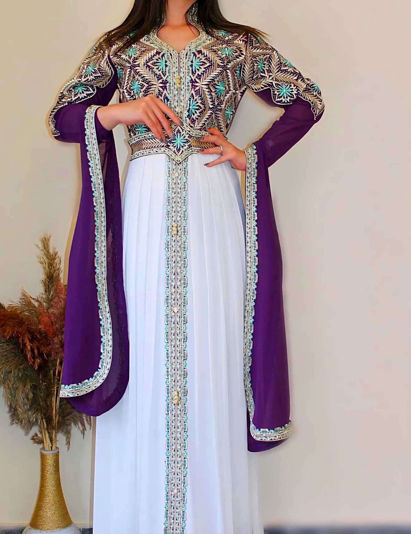 Royal Kaftan purple 2XL