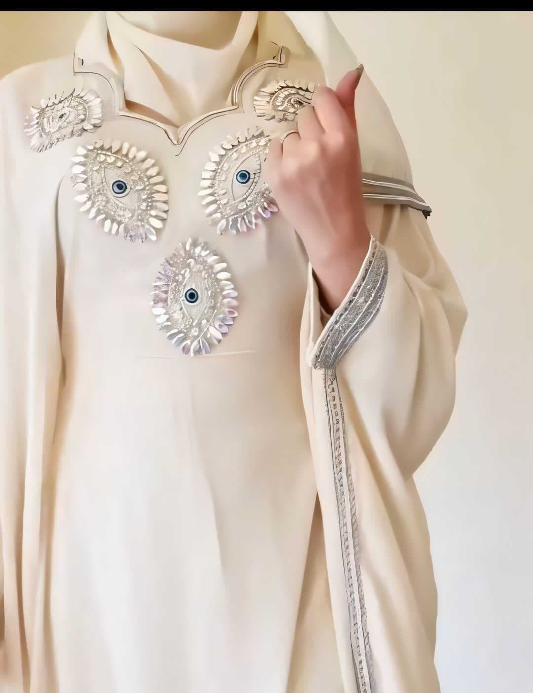 Butterfly caftan Beige